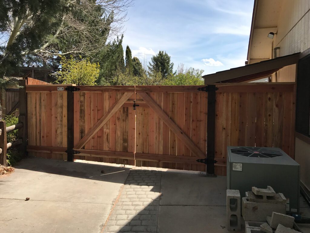 wooden slide gates 