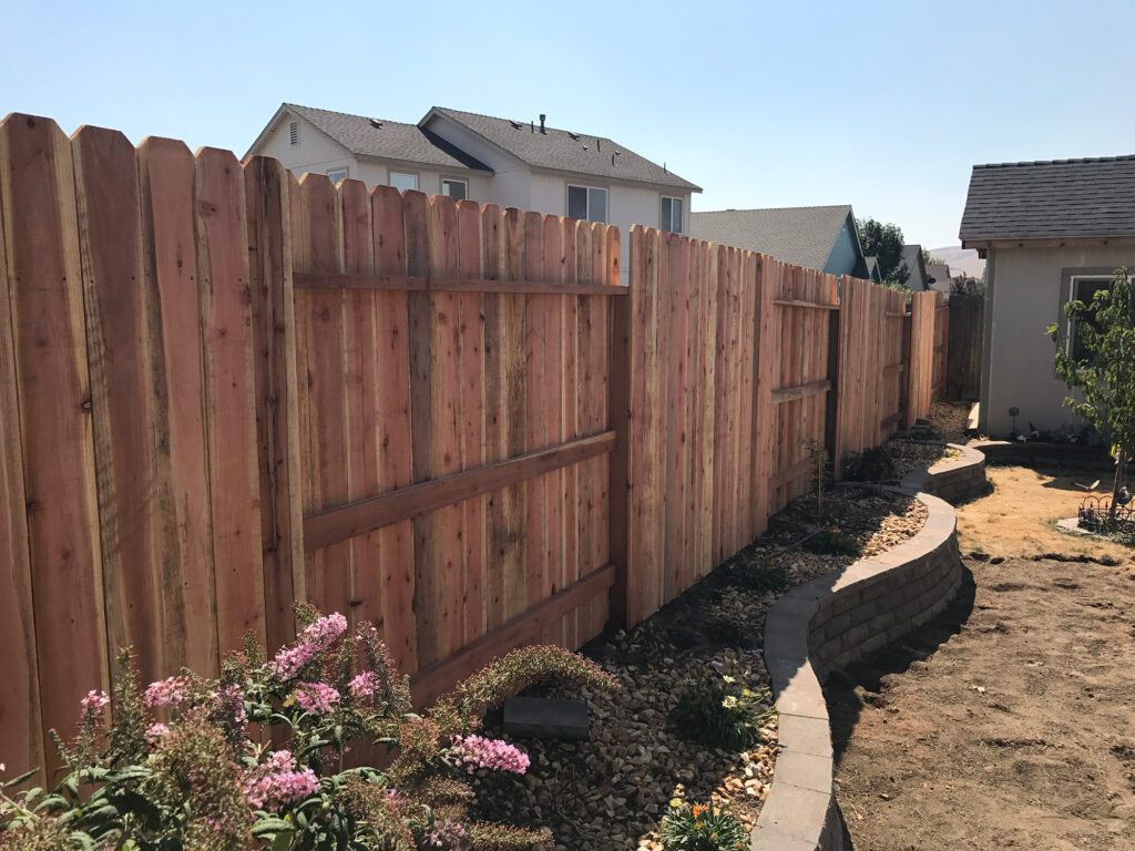wood fencing material near me 